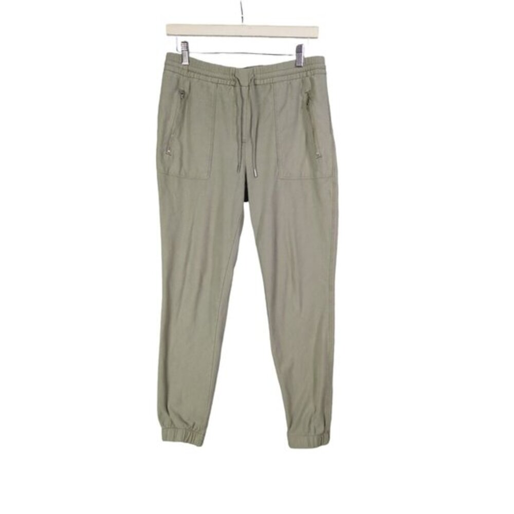 C&C CALIFORNIA Pull-On Jogger Pants Womens Size M‎ Green Granola Gorp Outdoor